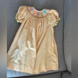Toddler girl smocked dress